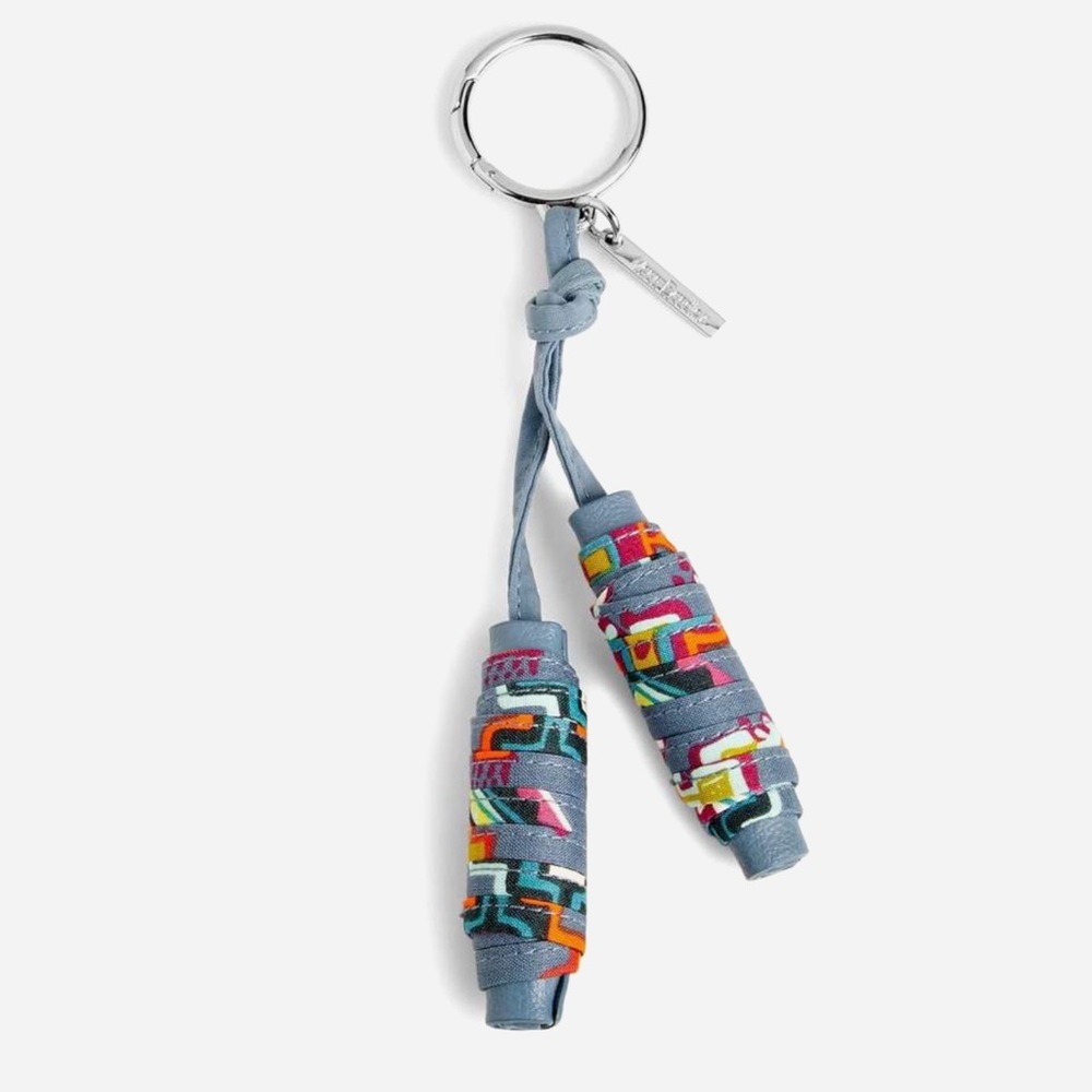 Vera Bradley Spools Bag Charm Painted Medallions nwt